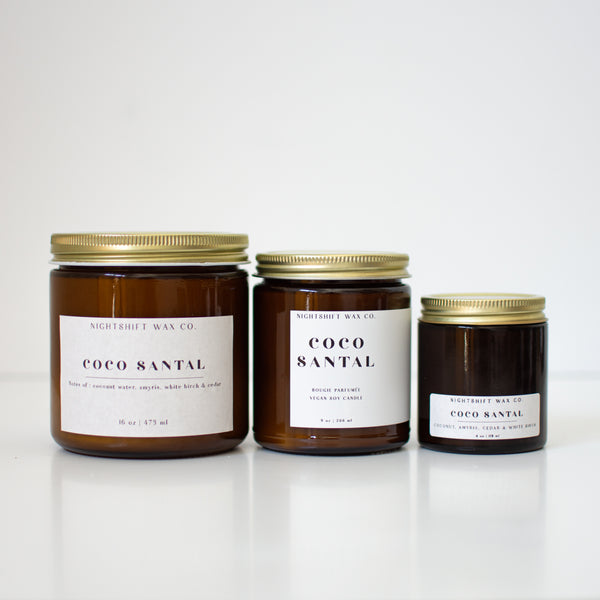 Coco Santal Soy Candle – Nightshift Wax Co.