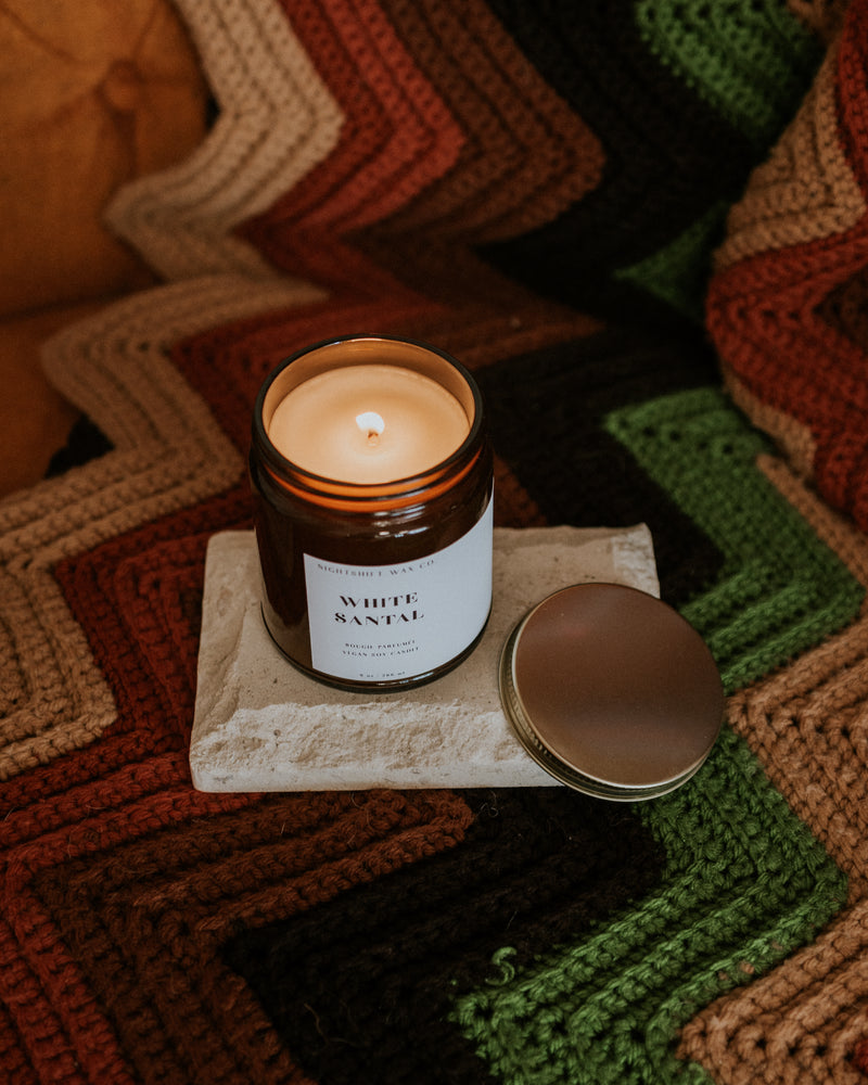 White Santal Soy Candle