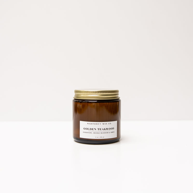 Golden Teakwood Soy Candle