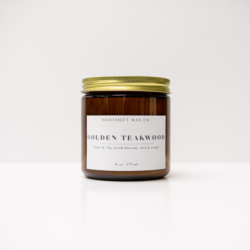 Golden Teakwood Soy Candle