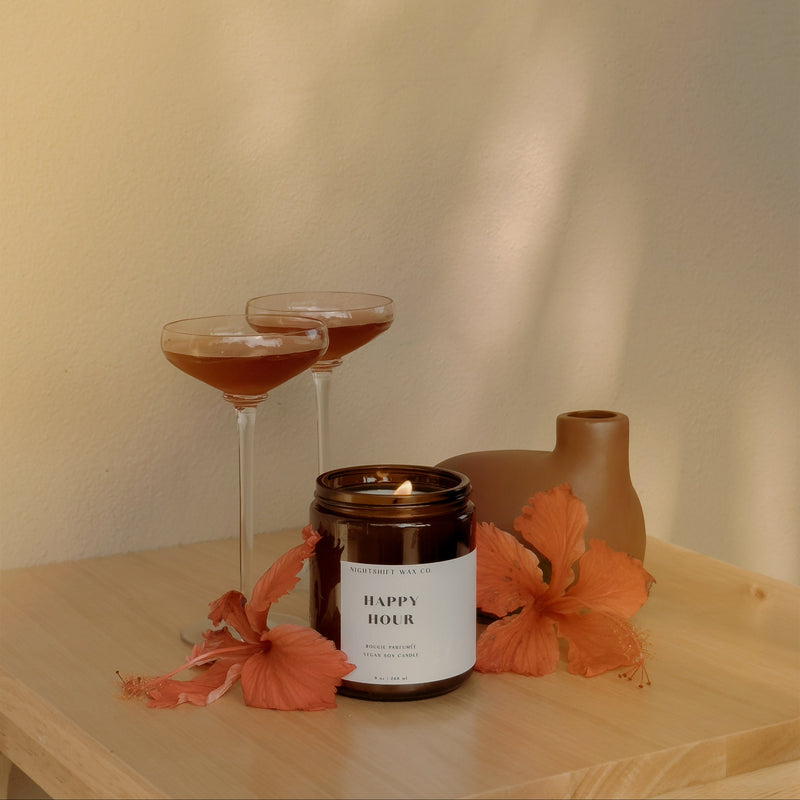 Vela de soja de absenta e higos