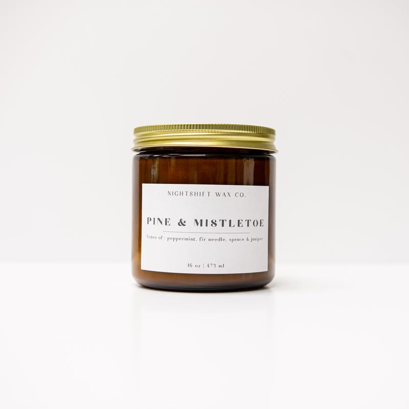 Pine & Mistletoe Soy Candle