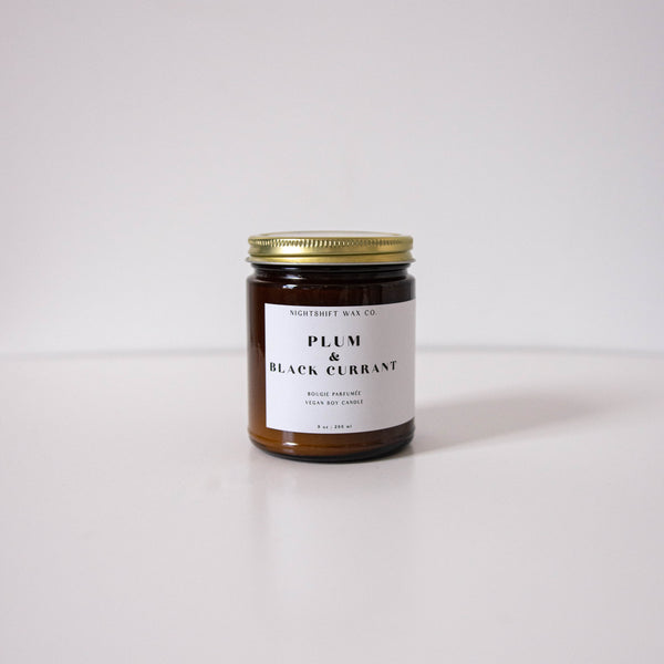 Plum & Black Currant Soy Candle